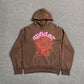 SP5DER WEB HOODIE BROWN