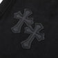 CHROME HEARTS DOUBLE CROSS JEANS BLACK
