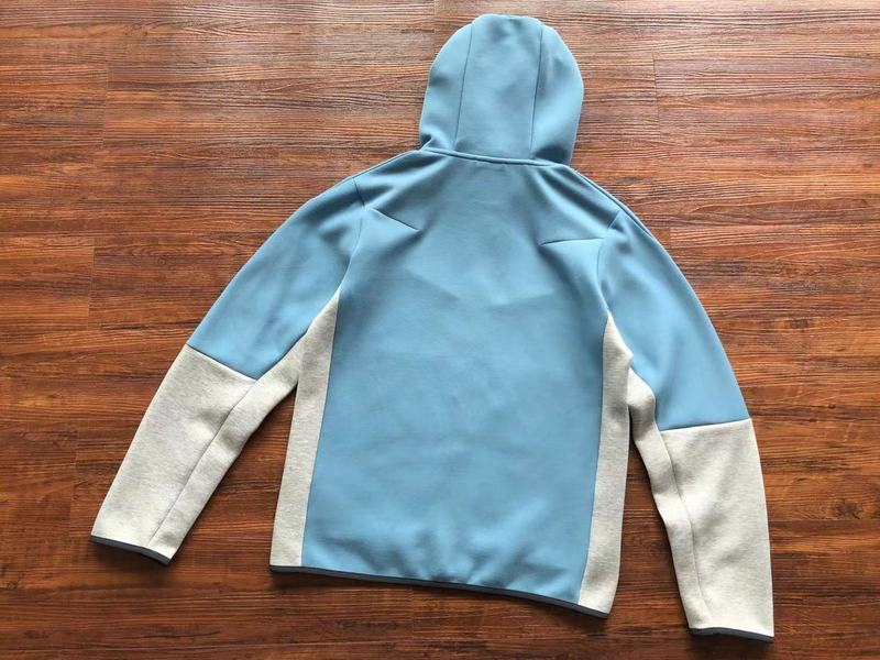 NIKE TECH FLEECE HOODIE x BABY BLUE/GREY/WHITE