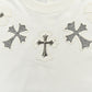 CHROME HEARTS CROSS PATCH COLLAR T-SHIRT WHITE