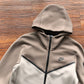 NIKE TECH FLEECE HOODIE x OLIVE GREY/ENIGMA STONE