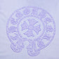 CHROME HEARTS HORSE SHOE LOGO T-SHIRT WASHED LIGHT BLUE