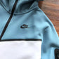 NIKE TECH FLEECE HOODIE x BABY BLUE/GREY/WHITE