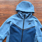 NIKE TECH FLEECE HOODIE x DUTCH BLUE/COURT BLUE