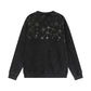 CHROME HEARTS RHINESTONE NETWORK SWEATSHIRT WASHED BLACK