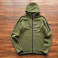 NIKE TECH FLEECE HOODIE x OLIVE GREEN