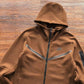 NIKE TECH FLEECE HOODIE x BROWN